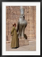 Framed Temple of Horus Edfu Egypt