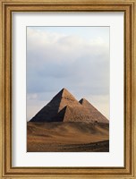Framed Pyramids on a landscape, Giza, Egypt