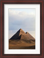 Framed Pyramids on a landscape, Giza, Egypt