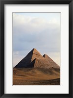 Framed Pyramids on a landscape, Giza, Egypt