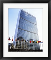 Framed United Nations, New York City, New York, USA