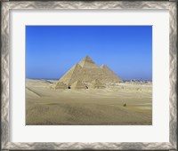 Framed Giza Pyramids, Giza, Egypt (far view)