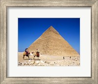 Framed Giza Pyramids, Giza, Egypt