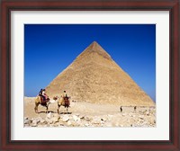 Framed Giza Pyramids, Giza, Egypt