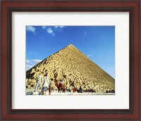 Framed Giza Pyramids, Giza, Egypt (camel)