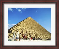 Framed Giza Pyramids, Giza, Egypt (camel)