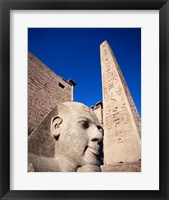 Framed Statue of Ramses II, Temple of Luxor, Luxor, Egypt