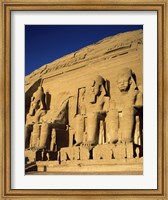 Framed Great Temple of Ramses II, Abu Simbel, Egypt