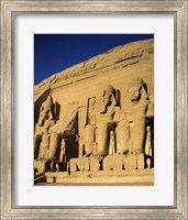 Framed Great Temple of Ramses II, Abu Simbel, Egypt