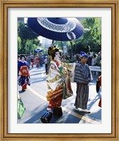 Framed Geisha Parade, Asakusa, Tokyo, Japan