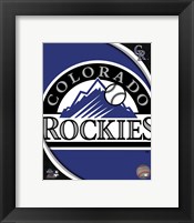 Framed 2011 Colorado Rockies Team Logo