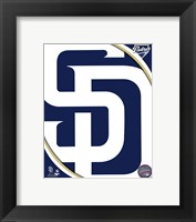 Framed 2011 San Diego Padres Team Logo