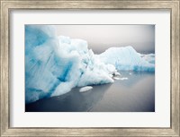 Framed Icebergs floating on water, Columbia Glacier, Prince William Sound, Alaska, USA