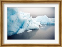 Framed Icebergs floating on water, Columbia Glacier, Prince William Sound, Alaska, USA
