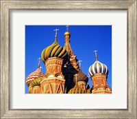 Framed High section view of a cathedral, St. Basil's Cathedral, Moscow, Russia
