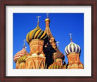 Framed High section view of a cathedral, St. Basil's Cathedral, Moscow, Russia