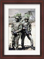 Framed Camouflage U.S. Marines Photograph