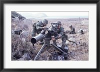 Framed United States Marines Tow Anti-Tank Weapons