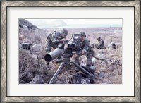 Framed United States Marines Tow Anti-Tank Weapons