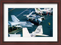 Framed Flight Operations USS Eisenhower Aircraft Carrier