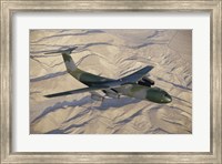 Framed Lockheed C-141B Starlifter Cargo Plane