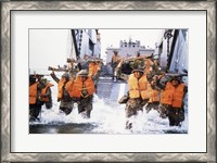 Framed Turkish Marines Amphibious Landing NATO Maneuvers