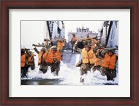 Framed Turkish Marines Amphibious Landing NATO Maneuvers