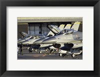 Framed U.S. Air Force F-16 Fighter Jets Hill Air Force Base Utah USA