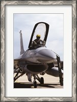 Framed U.S. Air Force  F-16 Falcon Jet Fighter