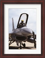Framed U.S. Air Force  F-16 Falcon Jet Fighter