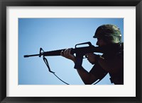 Framed Marksman M-16 Rifle