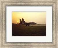 Framed US AIR FORCE, F-15 EAGLE FIGHTER JET