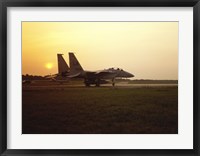 Framed US AIR FORCE, F-15 EAGLE FIGHTER JET