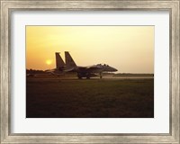 Framed US AIR FORCE, F-15 EAGLE FIGHTER JET