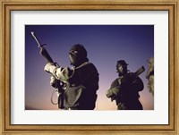 Framed SWAT Team  United States Military