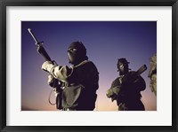 Framed SWAT Team  United States Military