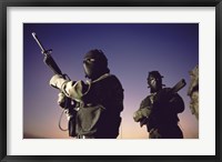 Framed SWAT Team  United States Military