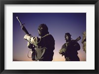 Framed SWAT Team  United States Military