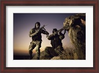 Framed SWAT Team United States Military