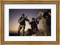 Framed SWAT Team United States Military