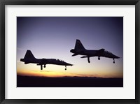 Framed US Air Force  T-38 Trainers