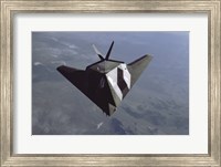 Framed US Air Force F-117 Stealth Figher