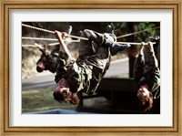 Framed U.S. Air Force Trainees on Obstacle Course photography
