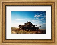 Framed Solider in a military tank