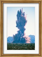Framed Explosion on land