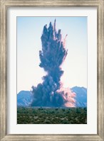 Framed Explosion on land