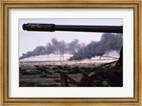 Framed Kuwait: An Oil Field Set  Ablaze