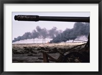 Framed Kuwait: An Oil Field Set  Ablaze