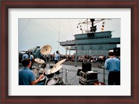 Framed Persian Gulf: A Band Plays For the USS Blue Ridge