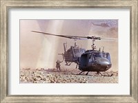 Framed UH-1A Iroquois Helicopters